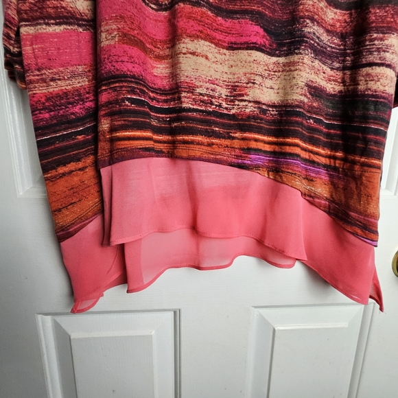 LOGO Women Multicolor Tunic Size Large - Picture 6 of 11